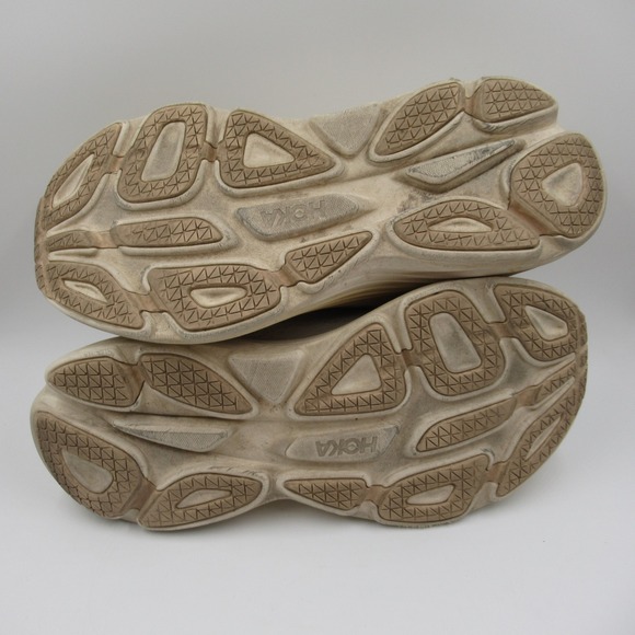 Hoka Bondi 8 Men's Running Shoes Sneakers Beige Size 10D - Picture 8 of 11